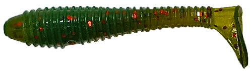 Приманка силиконовая   "Ribbed Shad" 7,5см 3,7г (7шт.) цв. 189