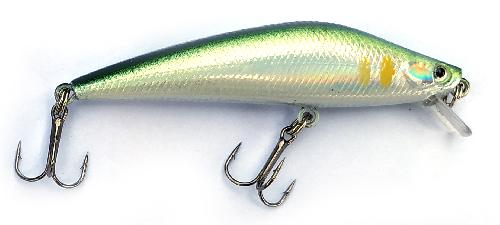 Воблер  "GIBBOUS MINNOW" 75SS (8,2г; 0,3-0,8м) col. 10