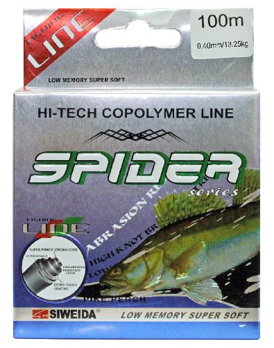 Леска  "Spider Pikeperch" 100м 0,4 (13,25кг) желтая