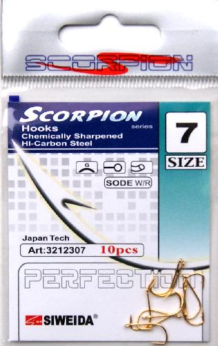 Крючок  "Scorpion" Sode W/R №16 Gold (10шт.)